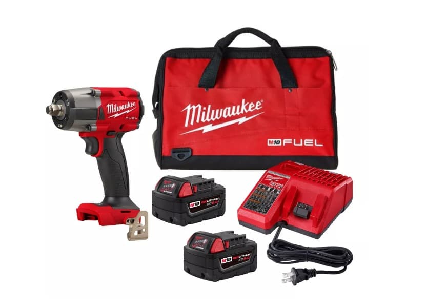 Kit Llave De Impacto Milwaukee 1/2 M18 Fuel 2169.31NM 2967-22 Con Anillo DE FRICCION