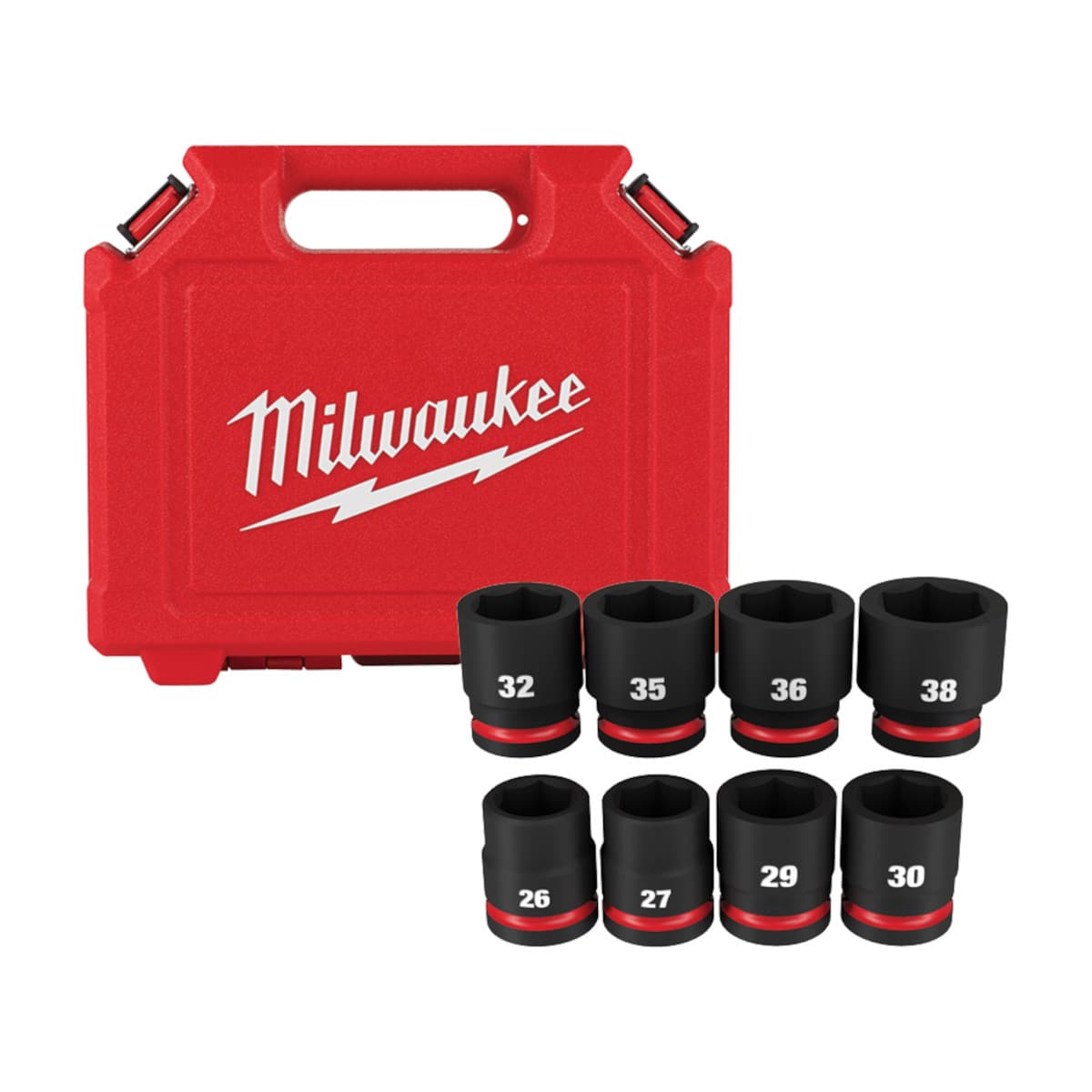 Juego De Dados De Impacto 8pzs Mm 3/4 Milwaukee 49-66-7019