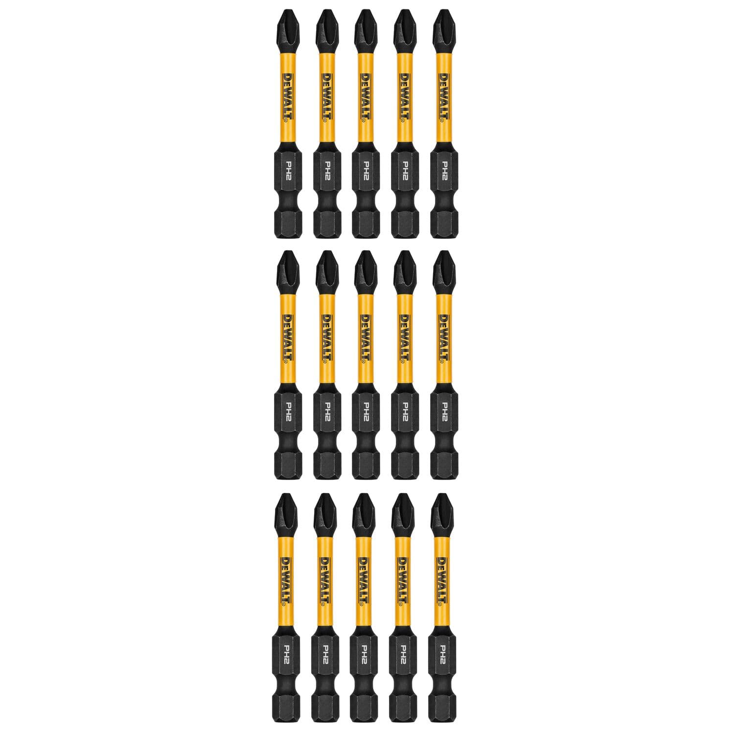 Set De 15 Puntas De Impacto PH2 De 2 1/4 DWAF2PH2IR15