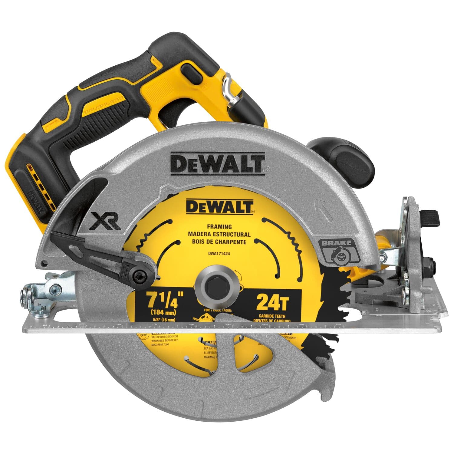 Sierra Circular Eléctrica Inalámbrica Dewalt Dcs570b 184mm 900w